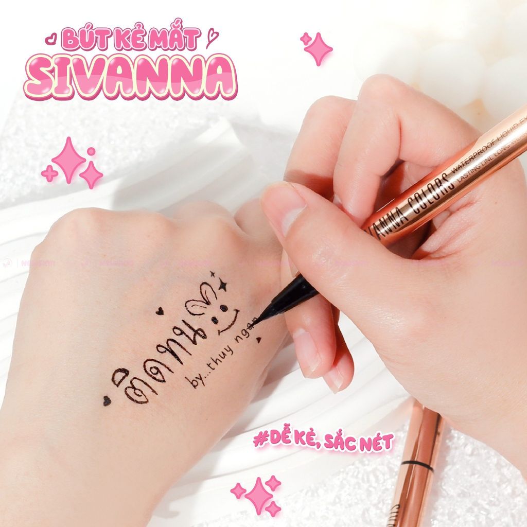 Kẻ mắt nước Sivanna Colors Waterproof Liquid Eye Liner  Lasting Liner HF9031