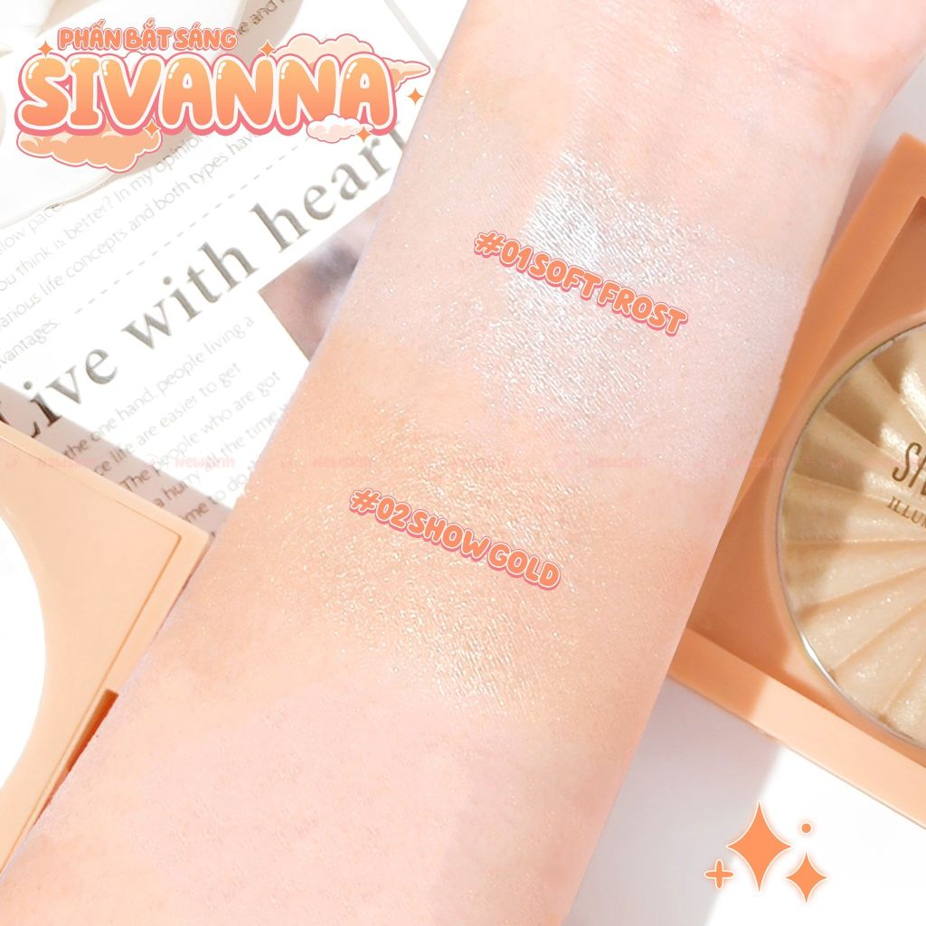 Phấn bắt sáng Sivanna Colors Botanic Mauve Illuminating Hightlight HF8109