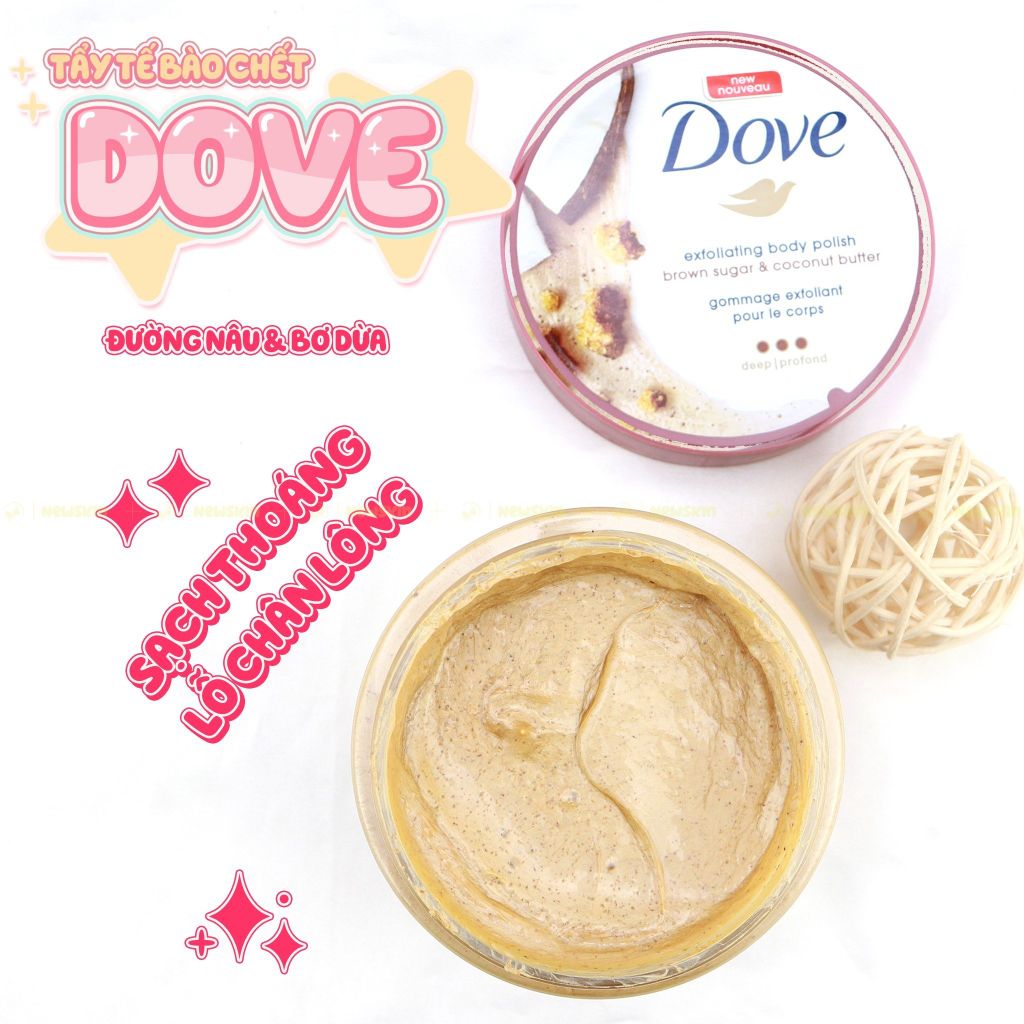 Kem Tẩy Tế Bào Chết Dove Body 298g