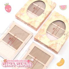 Phấn Tạo Khối 3 Ô Gina Glam Natural Light And Shadow Three Color Contour Powder