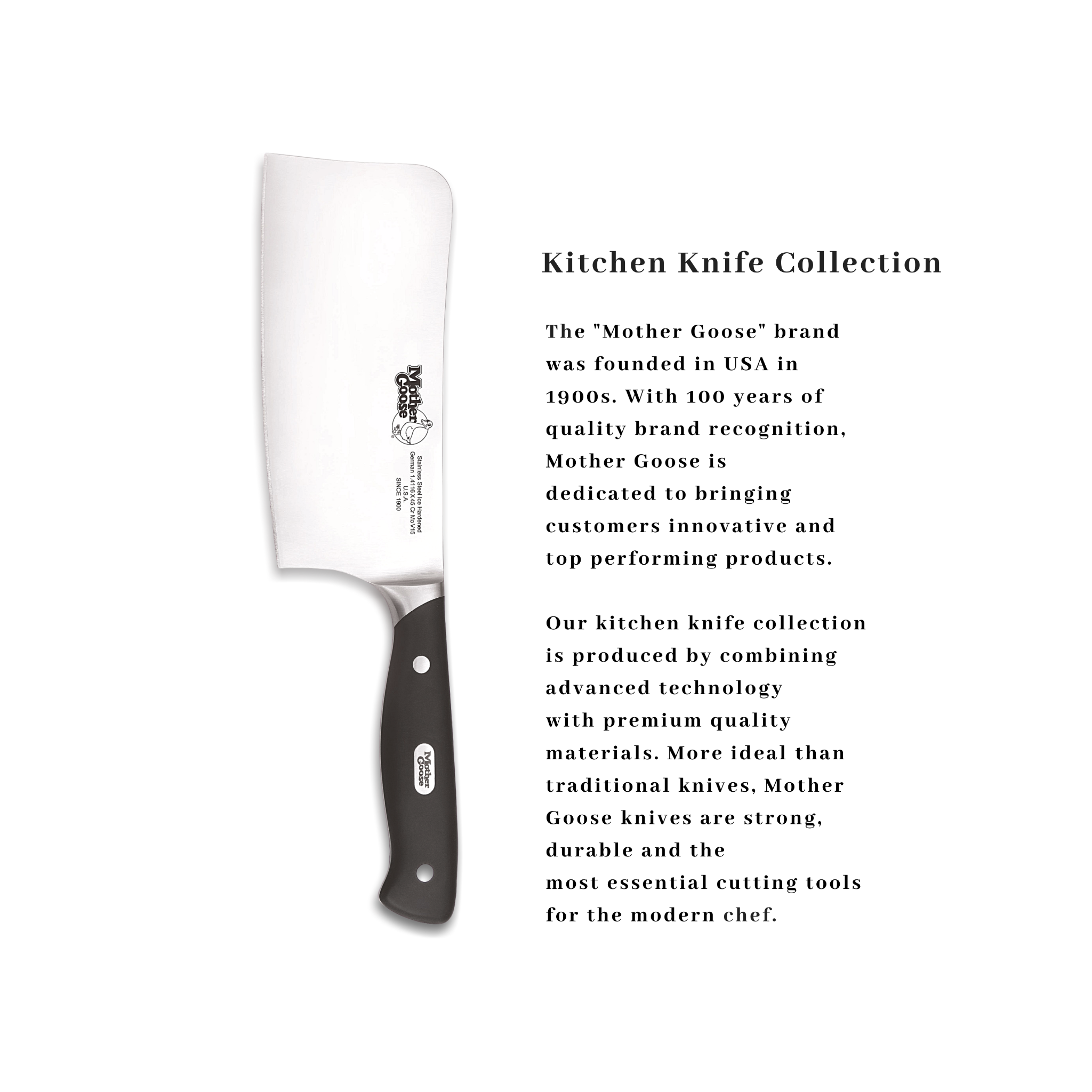 MOV STEEL CLEAVER 6.5 INCH