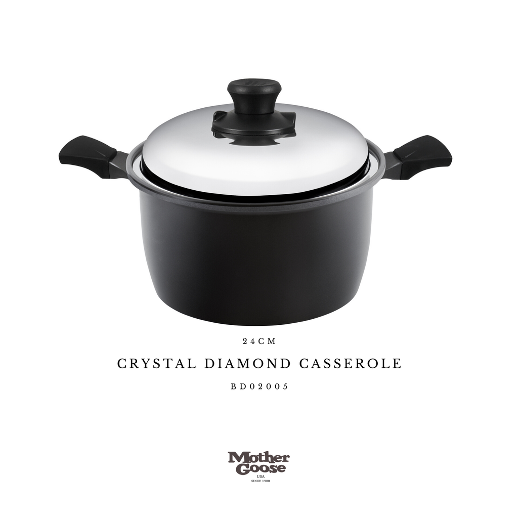CRYSTAL DIAMOND CASSEROLE 24CM