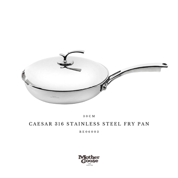  CAESAR 316 STAINLESS STEEL FRY PAN 30CM 