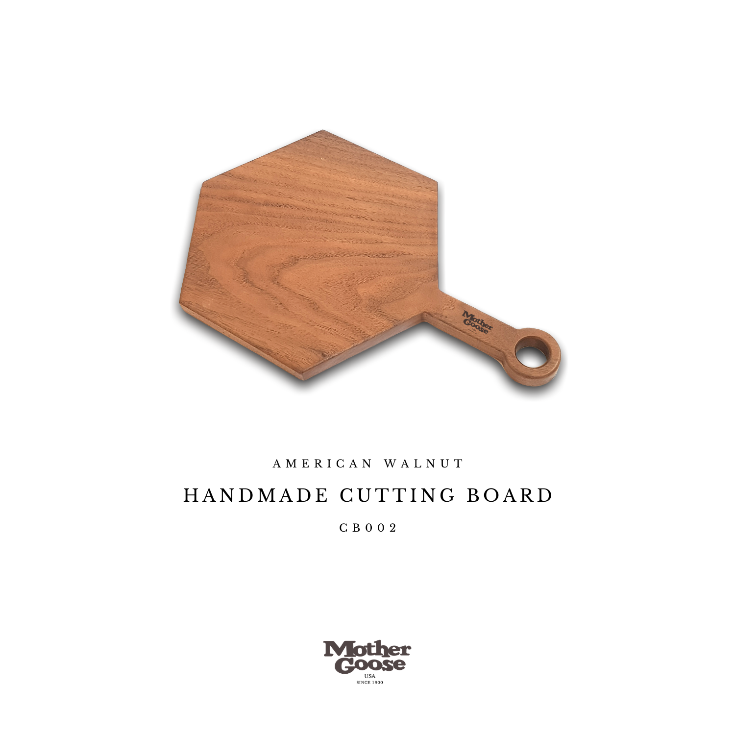 WALNUT CUTTING & SERVING BOARD - POLYGON