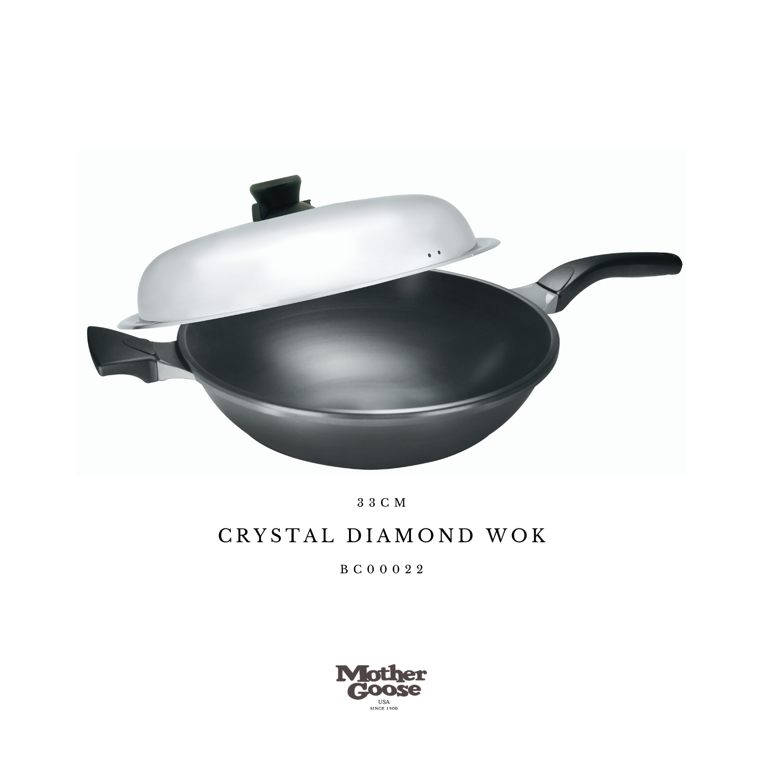 CRYSTAL DIAMOND WOK 33CM