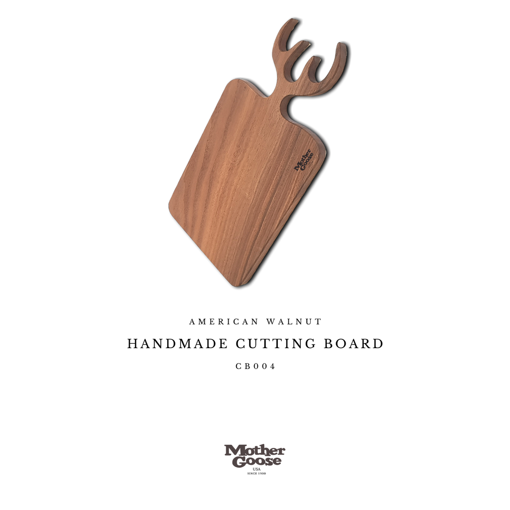 WALNUT CUTTING & SERVING BOARD - ANTLER