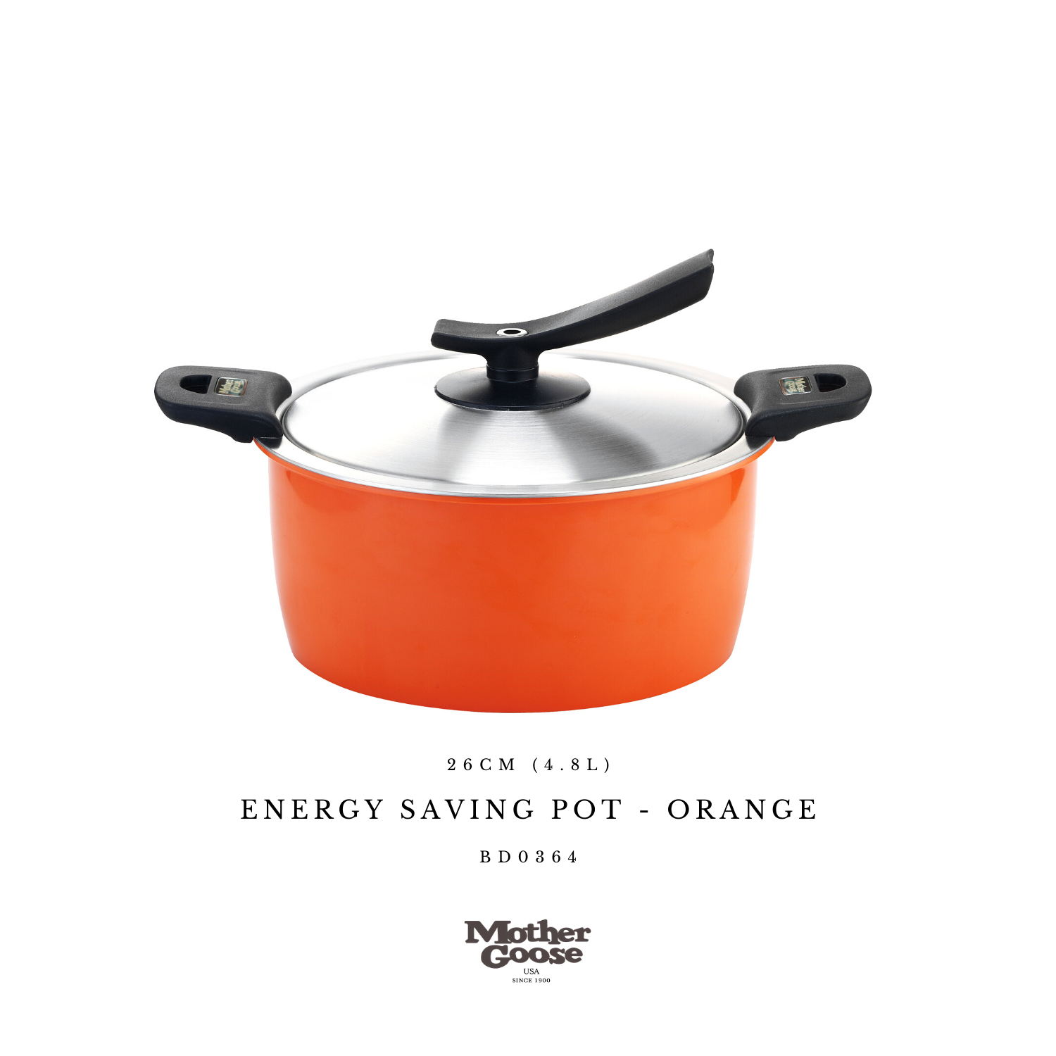ENERGY SAVING POT-ORANGE 26CM