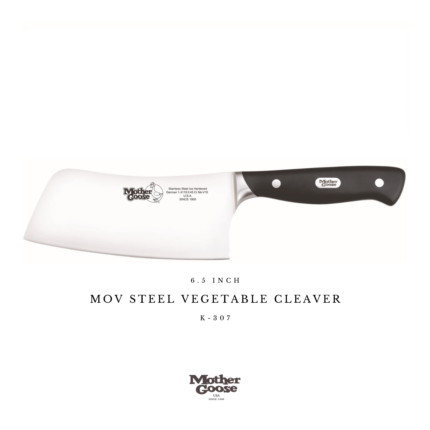 MOV STEEL VEGETABLE CLEAVER 6.5 INCH