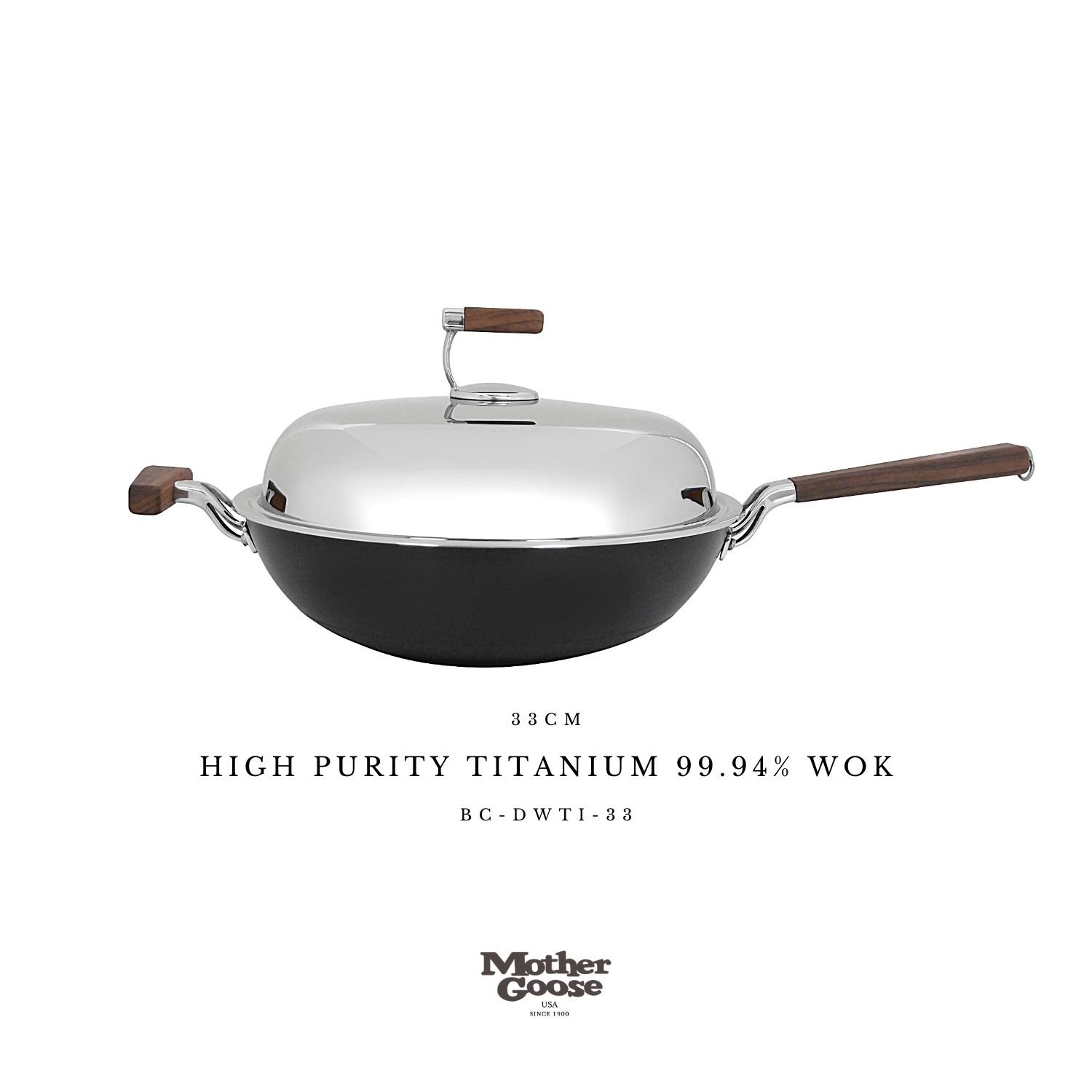 HIGH PURITY TITANIUM 99.94% WOK 33CM