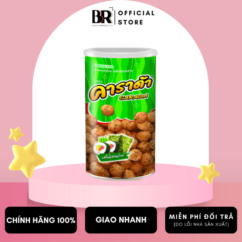 Bánh Snack Gạo Vị Rong Biển Carada 90g (Can)