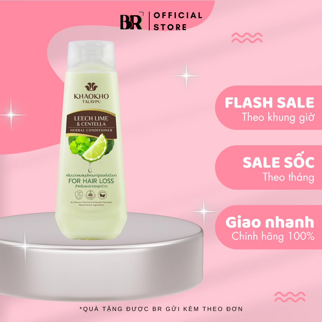 Dầu Xả Thảo Dược Chanh Thái Và Rau Má Khaokho Talaypu 330ml