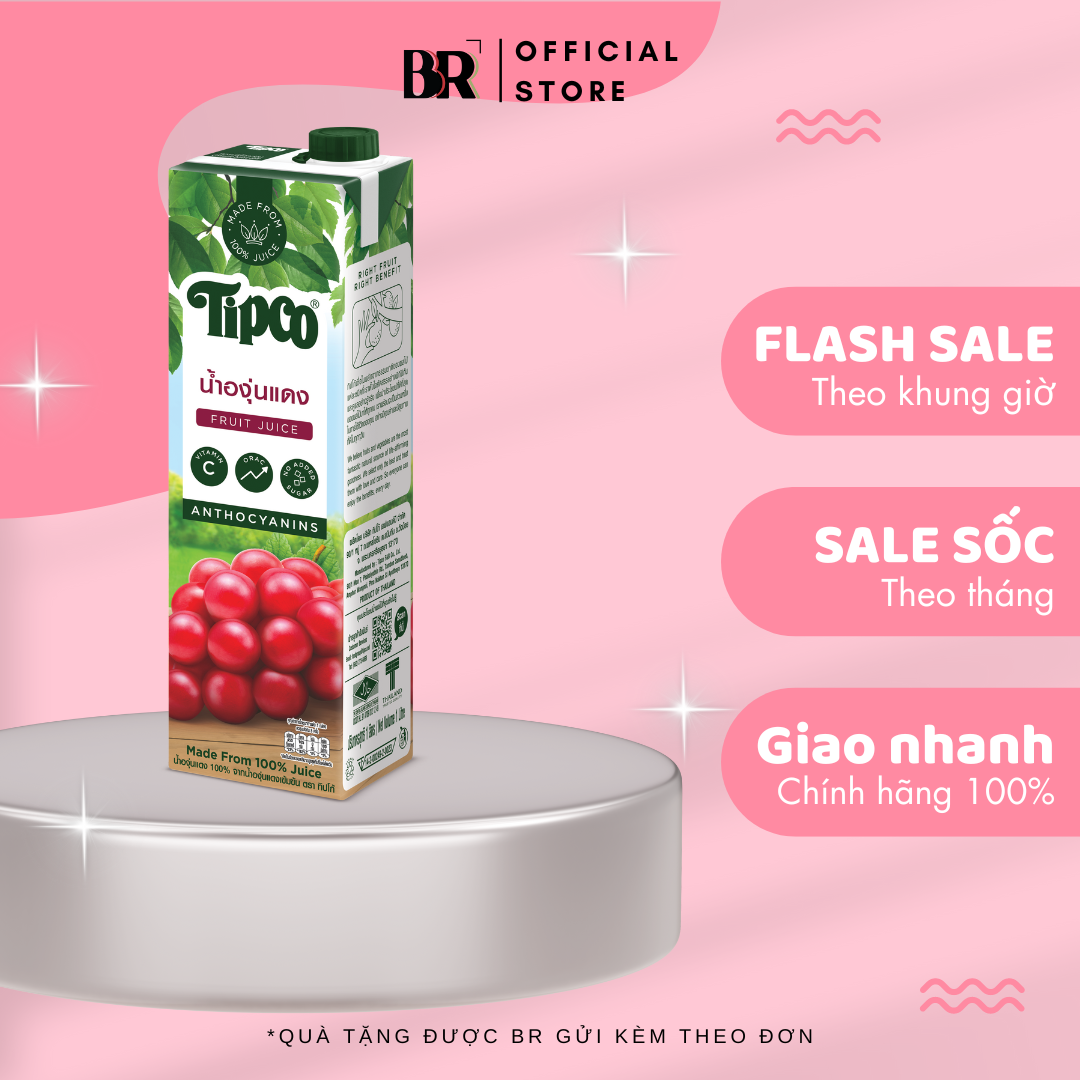 Tipco 100% Nước Ép 1L (Mới)