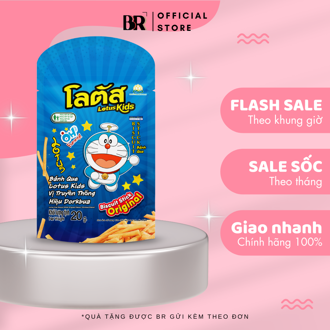 Bánh Que Lotus Kids Vị Truyền Thống Dorkbua 20g VN