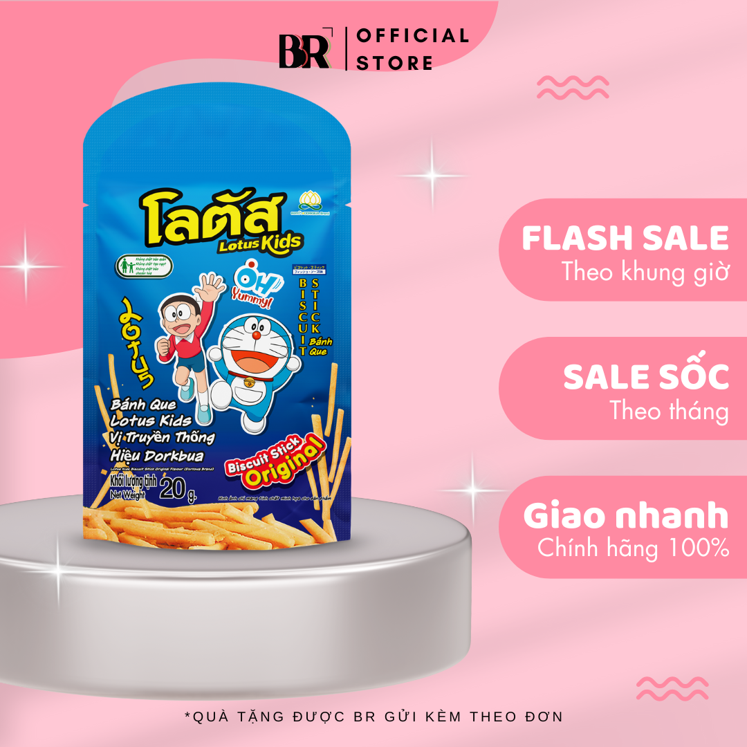 Bánh Que Lotus Kids Vị Truyền Thống Dorkbua 20g VN