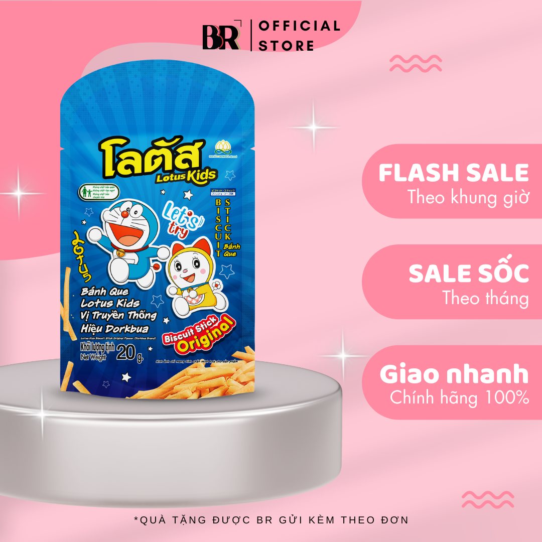 Bánh Que Lotus Kids Vị Truyền Thống Dorkbua 20g VN