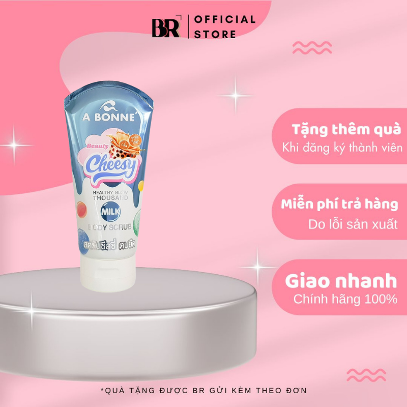Muối Sữa Tẩy Tế Bào Chết A Bonne' Cheesy 150g (Tuýp)