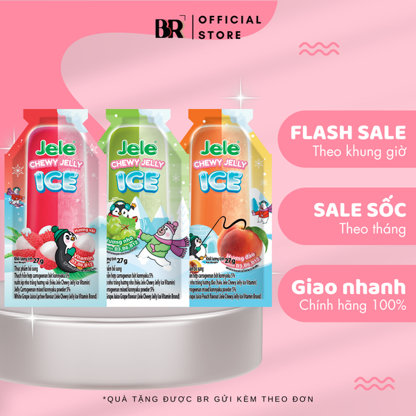 Jele Chewy Ice Vitamin Flavour 162g (Bag)