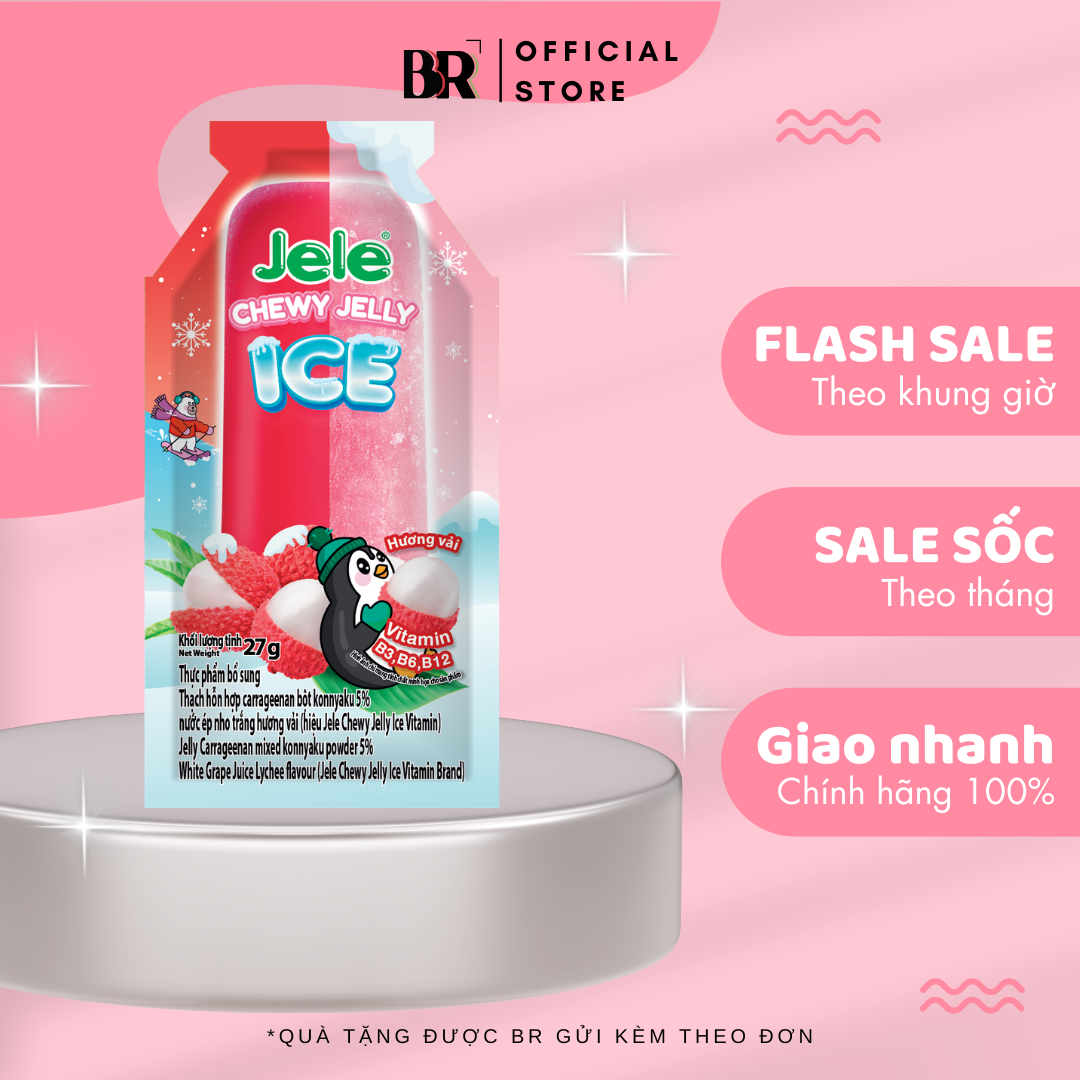 Jele Chewy Ice Vitamin Flavour 162g (Bag)