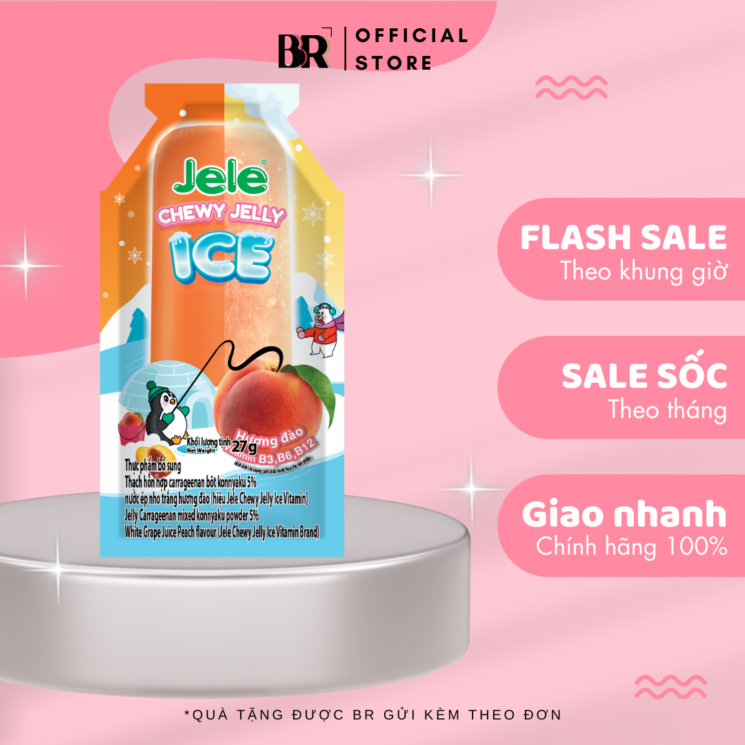 Jele Chewy Ice Vitamin Flavour 162g (Bag)