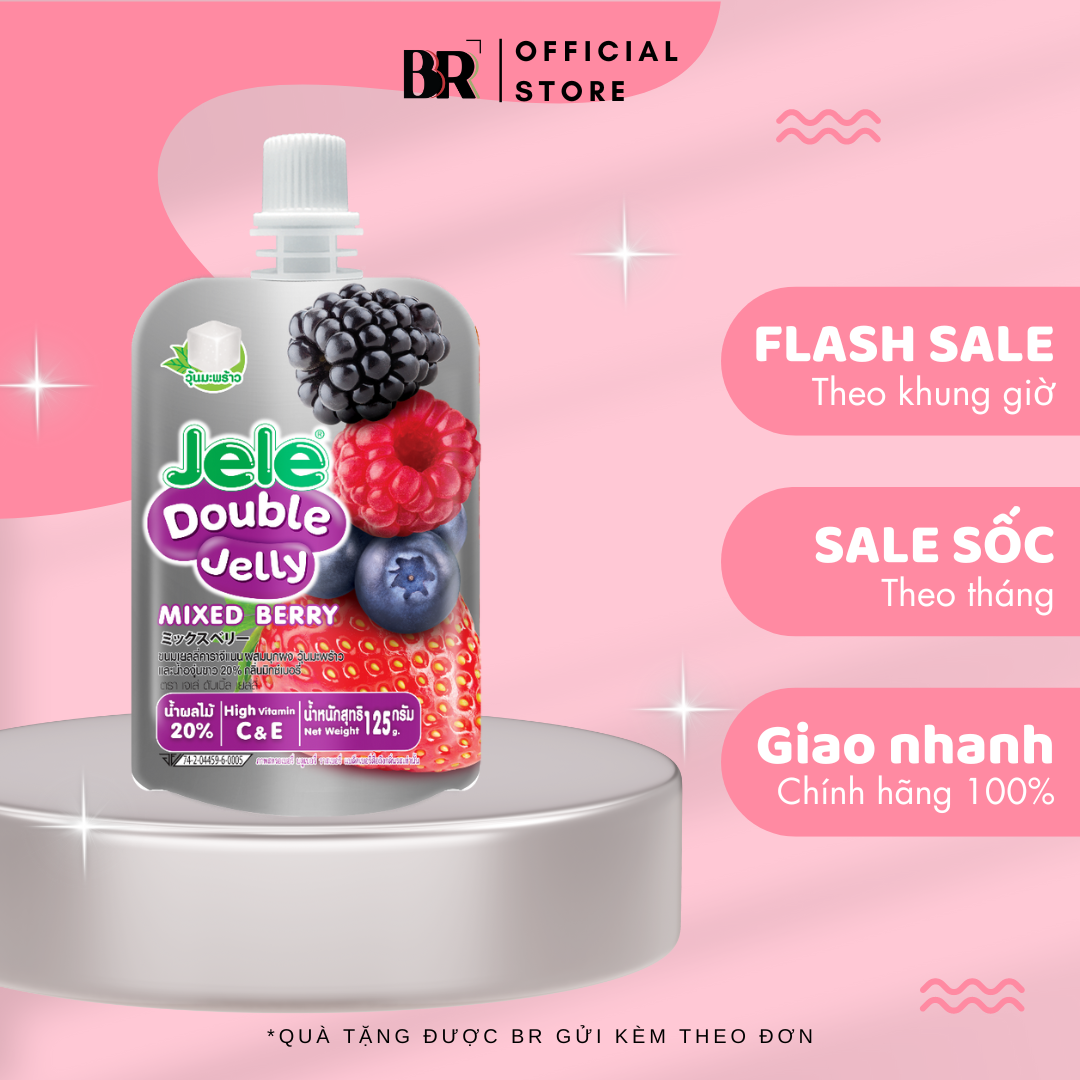 Nước Ép Trái Cây Thạch Jele Double Jelly 125g