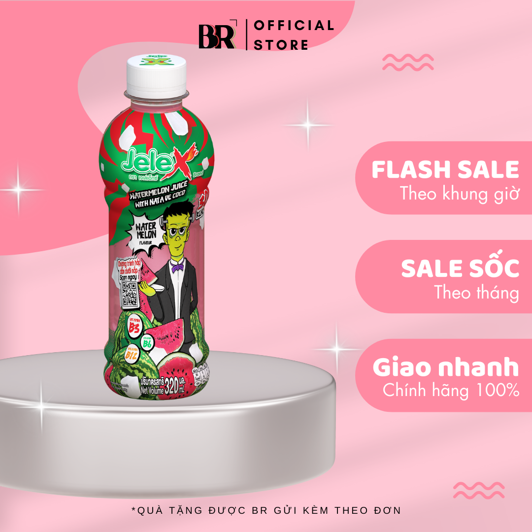 Nước Ép 20% Nước Ép Nho Trắng Jele X 320ml