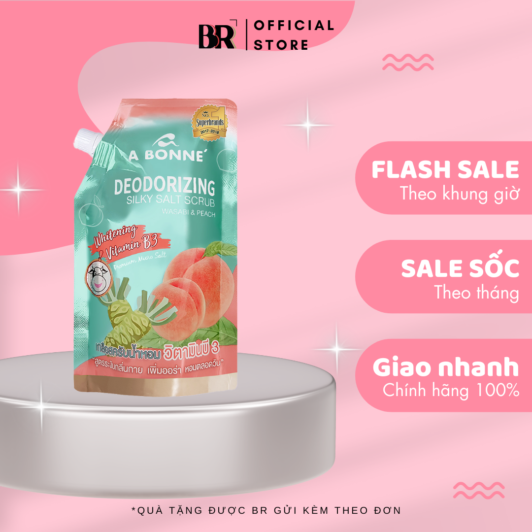 Muối Tắm Hỗ Trợ Dưỡng Ẩm A Bonne' 350g (có vòi)/gói