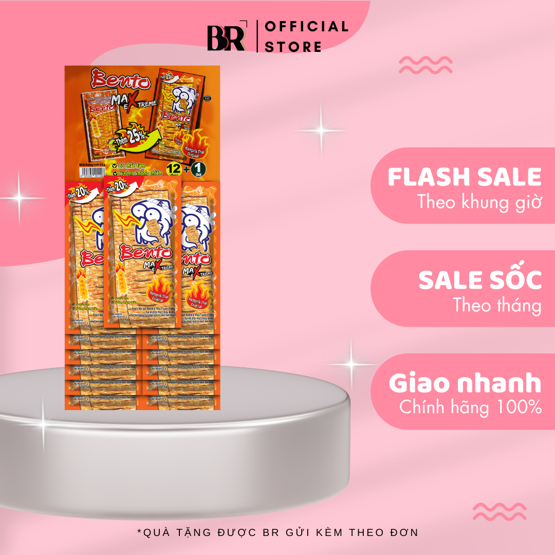 Snack Mực Tẩm Gia Vị Thái Bento (Cam)