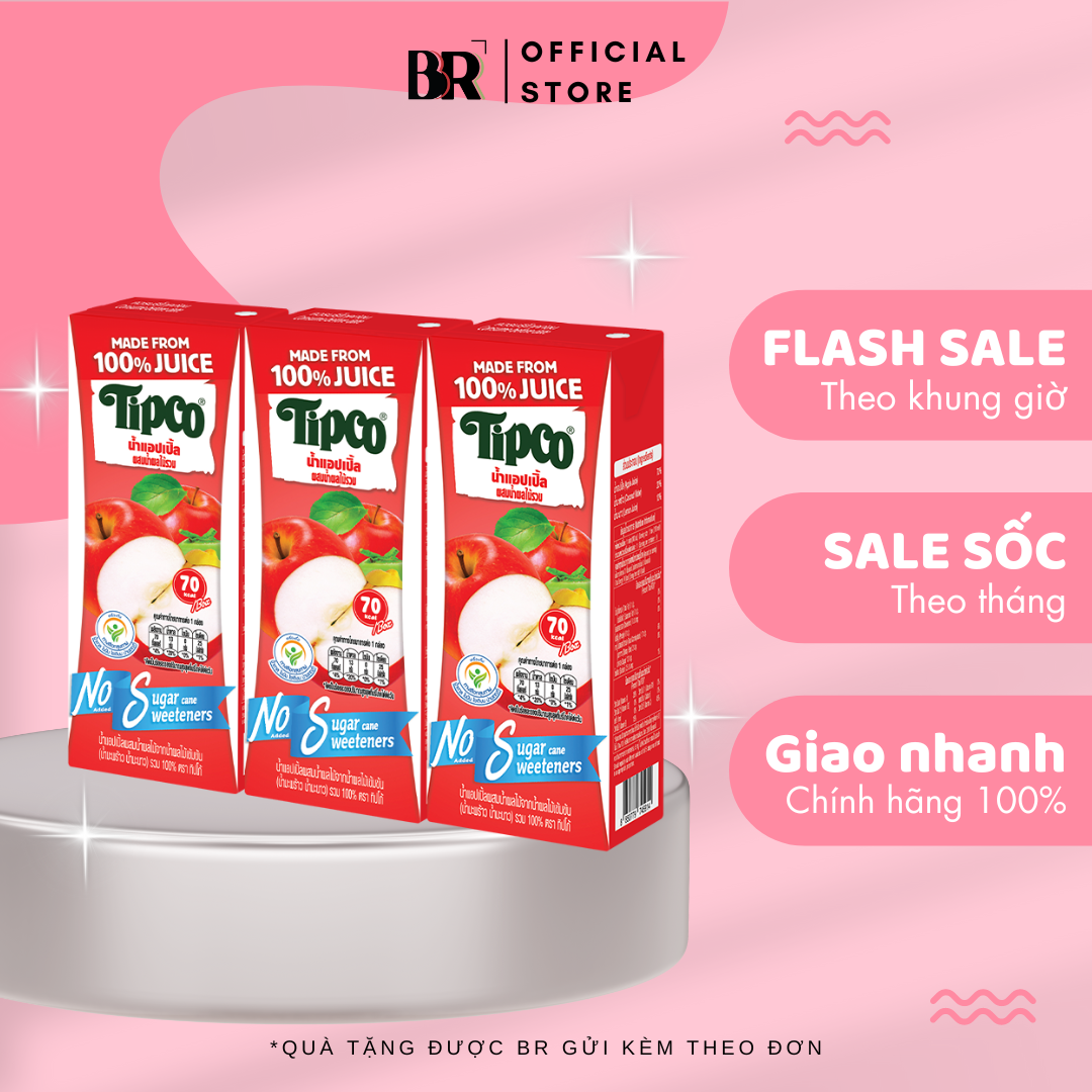 Tipco 100% Nước Ép 200ml