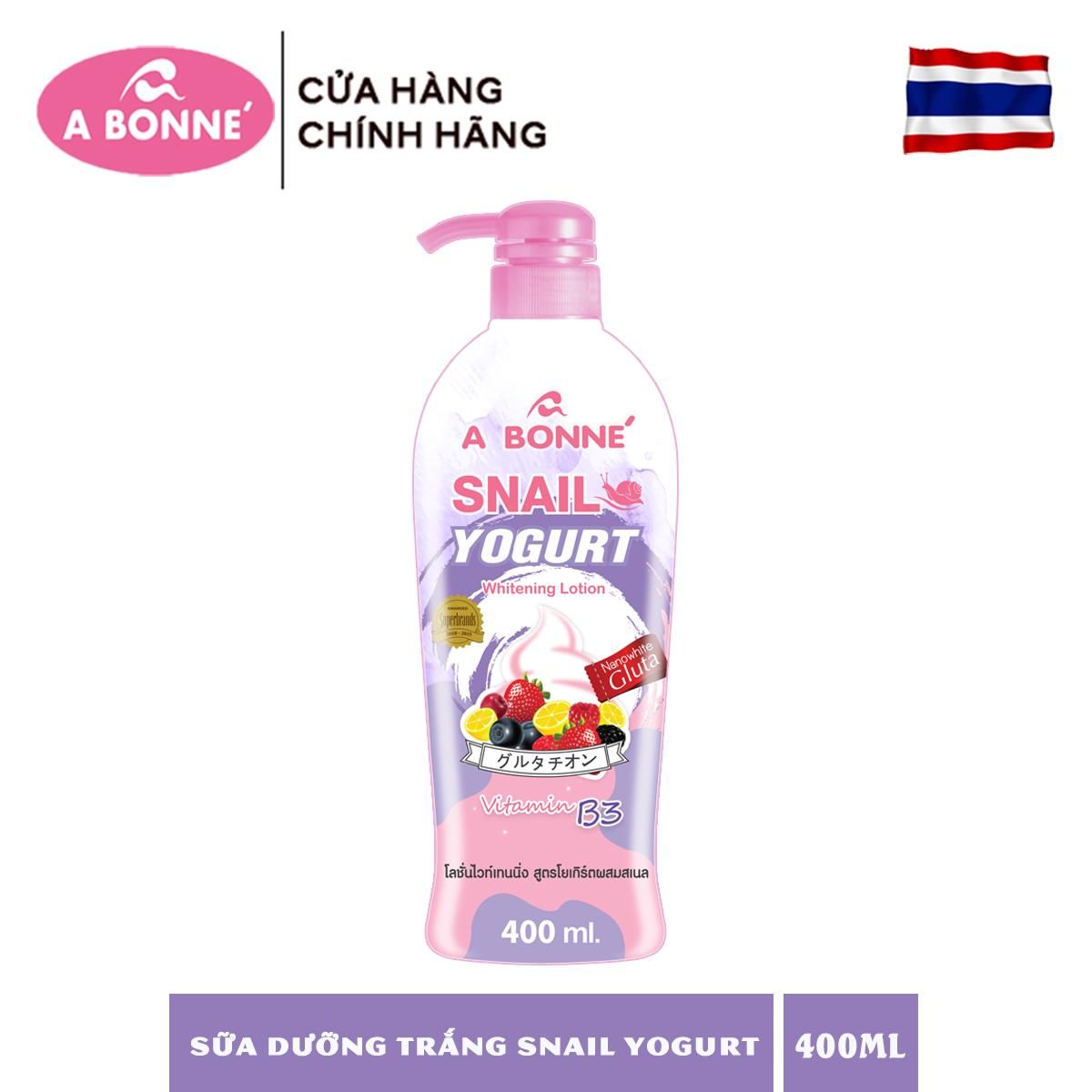 Sữa Dưỡng Trắng Da A Bonne Tinh Chất Ốc Sên 400ml