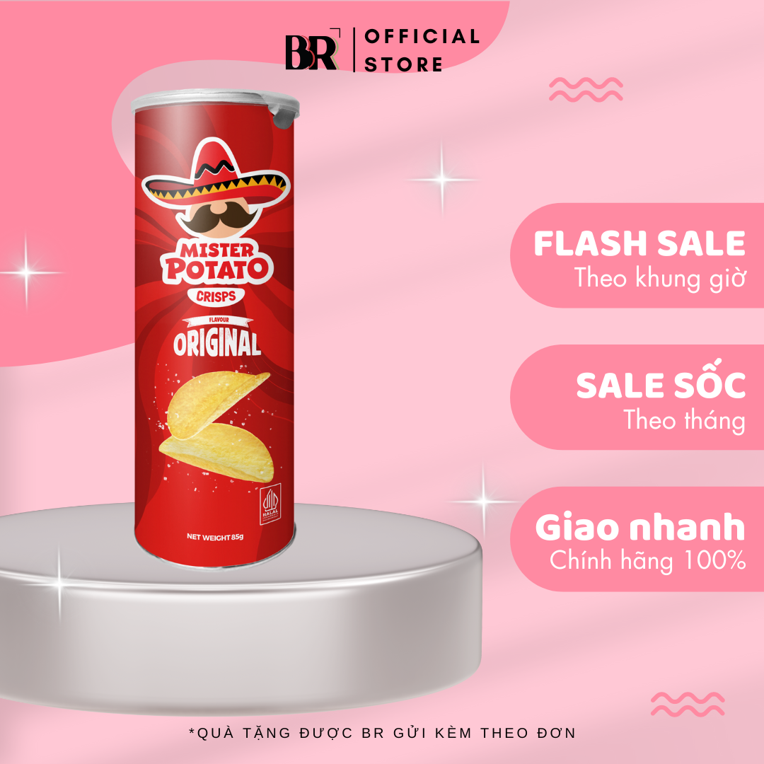 Snack Khoai Tây Mr. Potato Crisps 85g