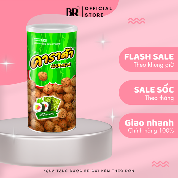 Bánh Snack Gạo Vị Rong Biển Carada 90g (Can) SKU: CACTB036P007400429 Hết hàng