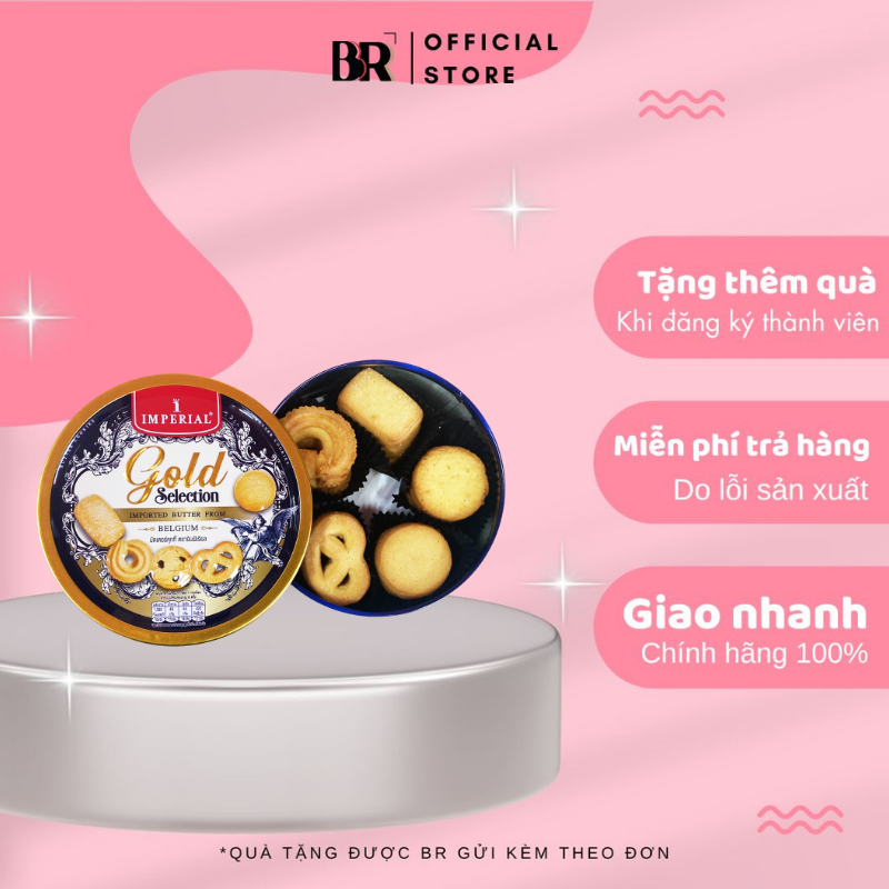 Bánh Quy Bơ Belgium Imperial Gold Selection 200g (Tin)