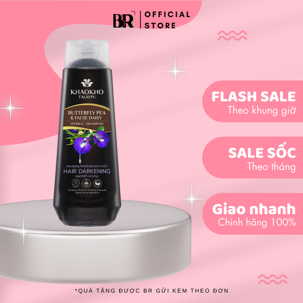 Dầu Gội Thảo Dược Hoa Đậu Biếc Và Hàn Liên Thảo Khaokho Talaypu 330ml SKU: CACTK048P009500651