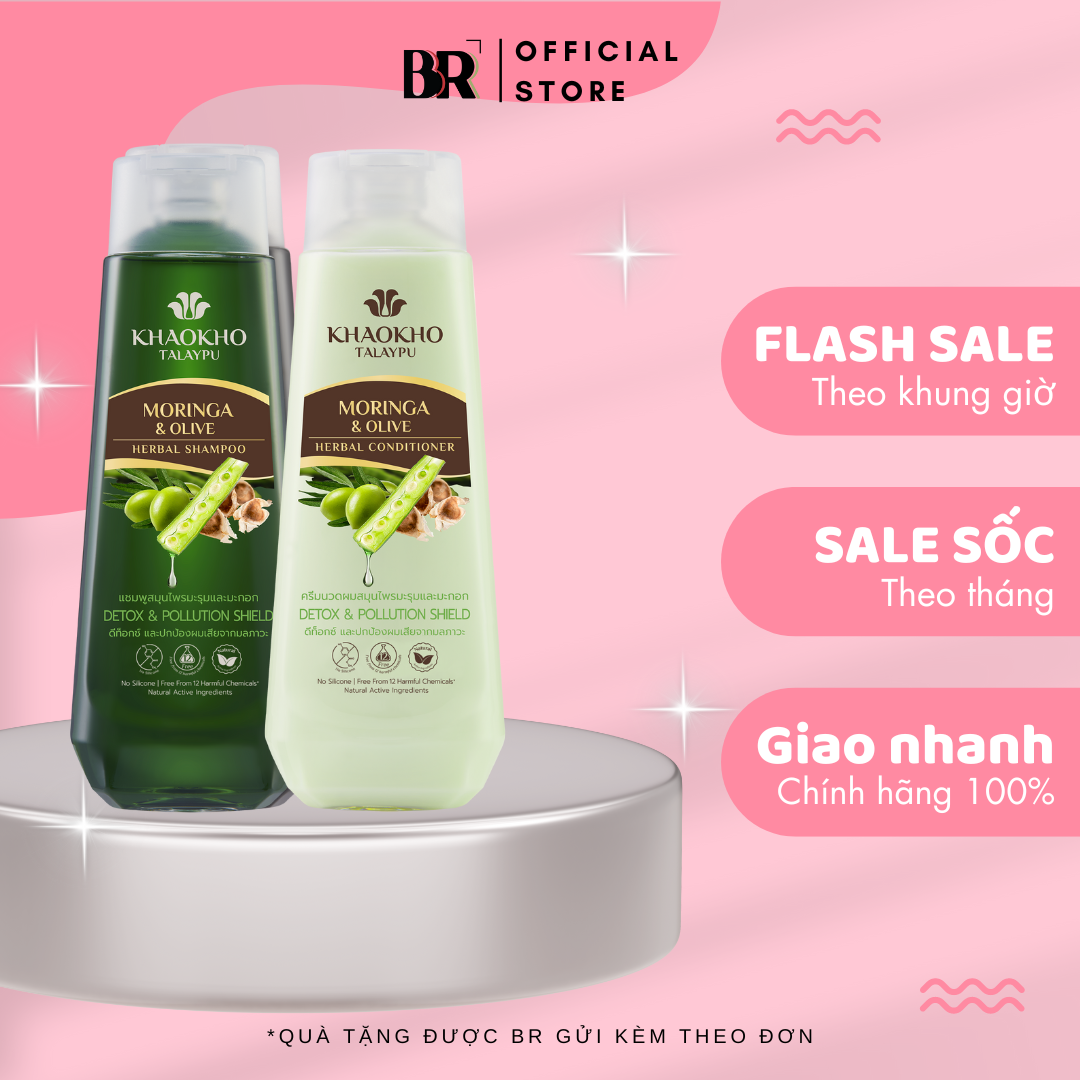 Dầu Xả Thảo Dược Chùm Ngây Và Ô-liu Khaokho Talaypu 185ml