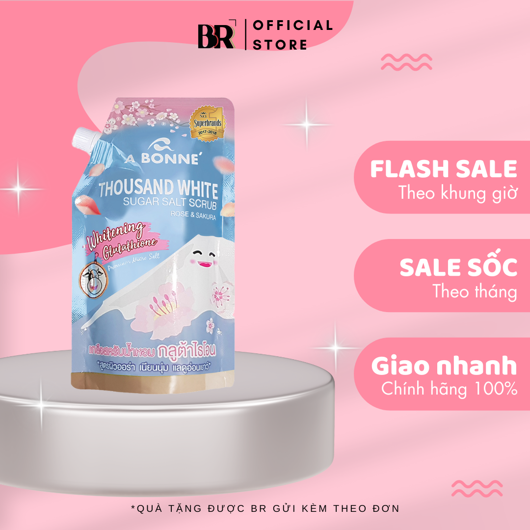 Muối Tắm Hỗ Trợ Dưỡng Ẩm A Bonne' 350g (có vòi)/gói