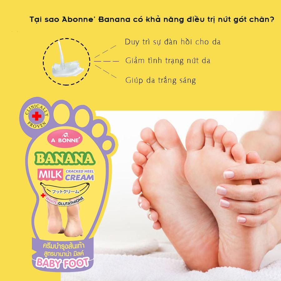 Kem Dưỡng Gót Chân A Bonne Chiết Xuất Từ Chuối Và Sữa