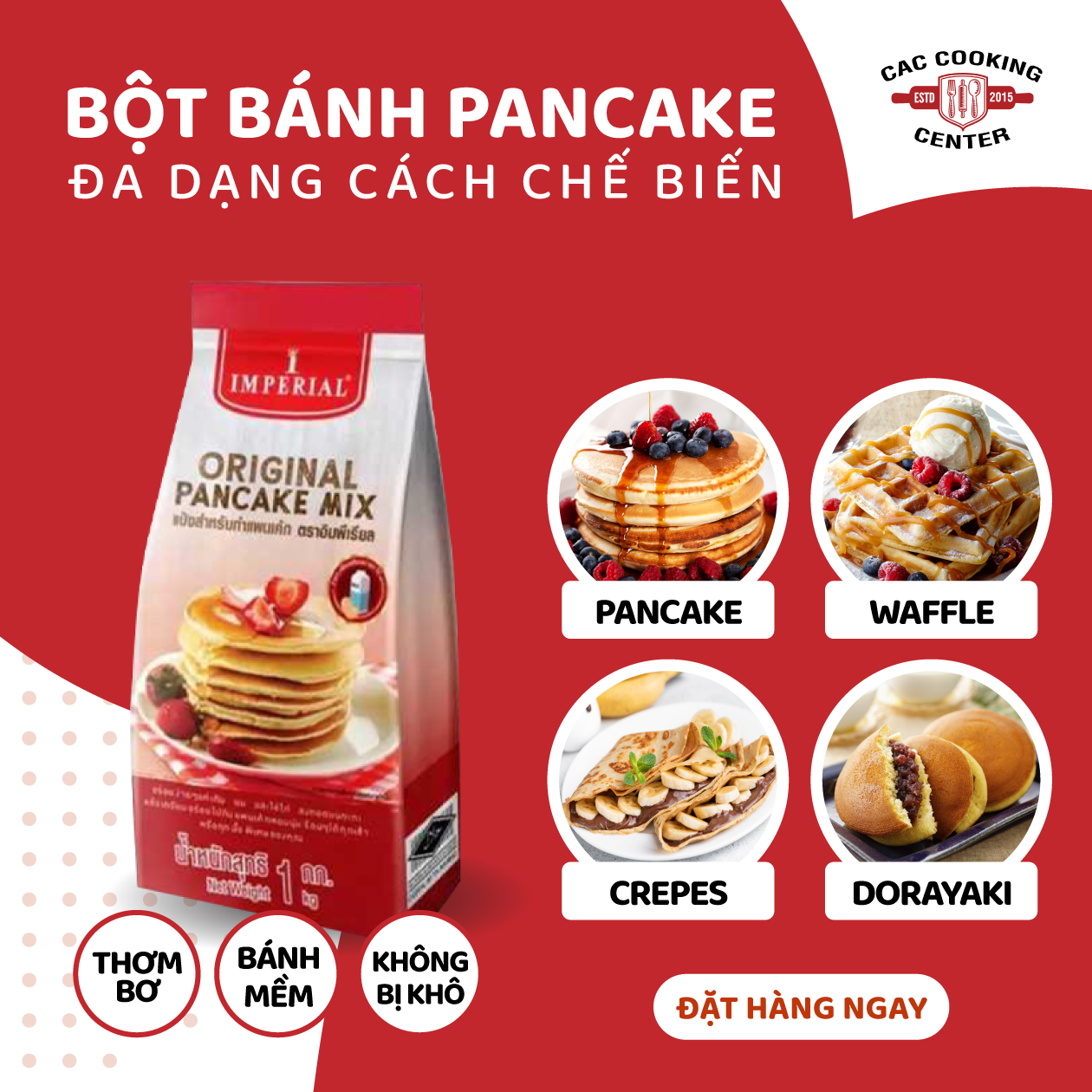 Bột làm bánh nướng Pancake 1kg