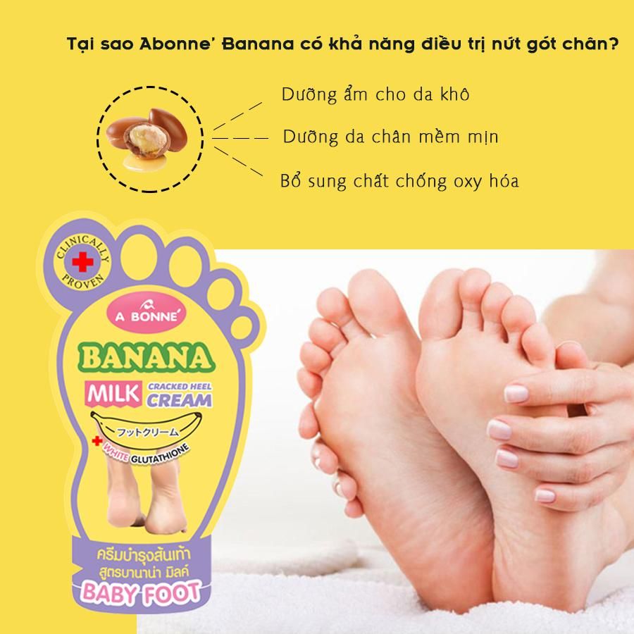 Kem Dưỡng Gót Chân A Bonne Chiết Xuất Từ Chuối Và Sữa