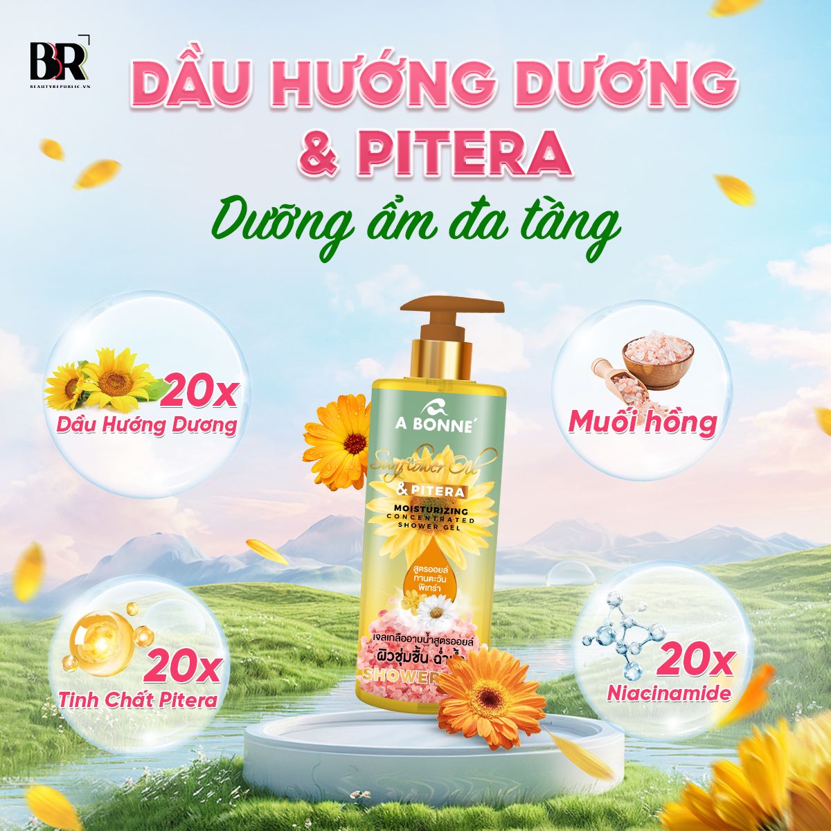 Gel Tắm Cô Đặc A Bonne’ 450ml