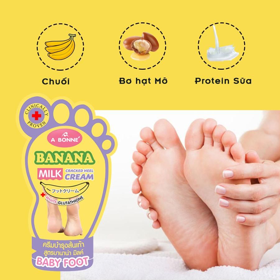 Kem Dưỡng Gót Chân A Bonne Chiết Xuất Từ Chuối Và Sữa