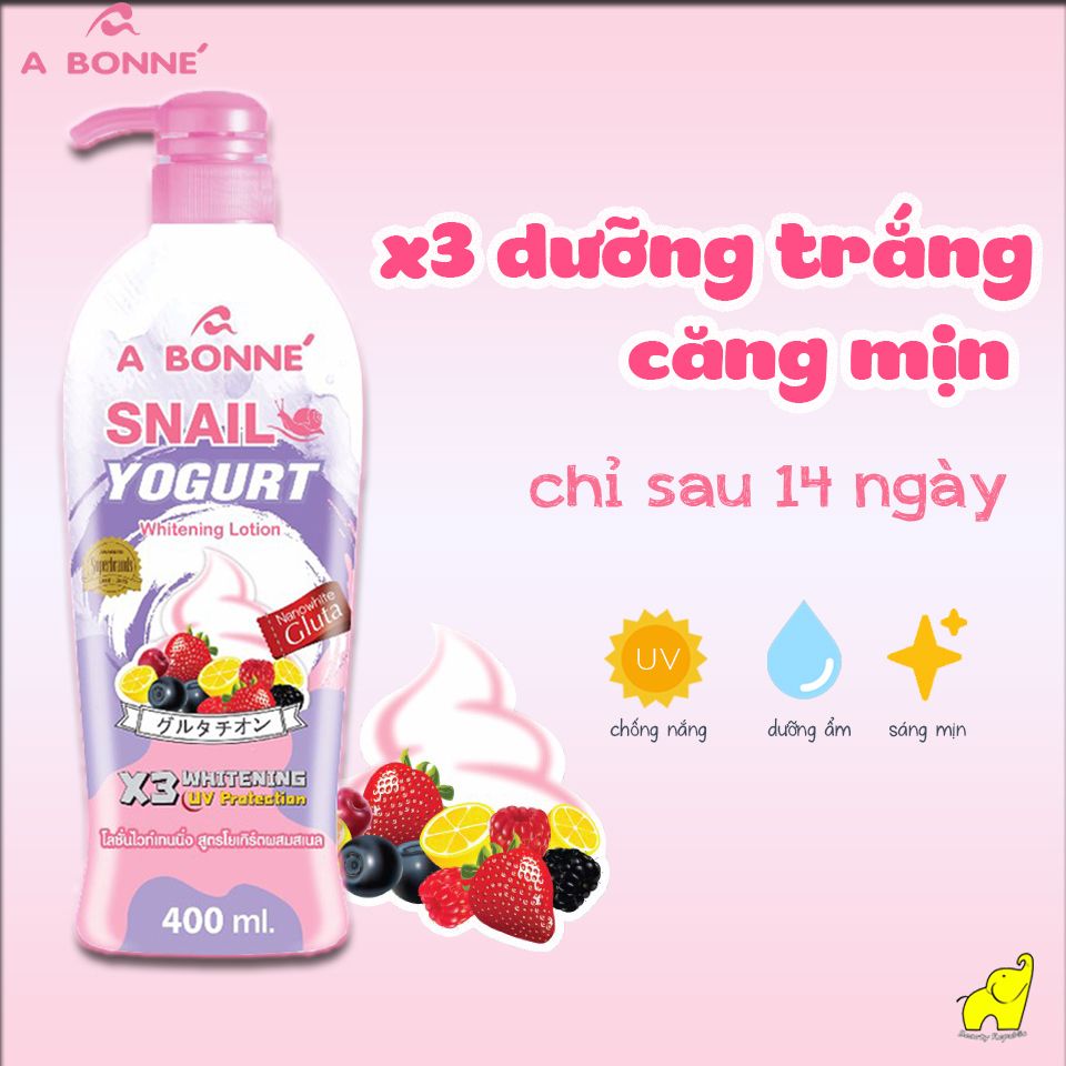 Sữa Dưỡng Trắng Da A Bonne Tinh Chất Ốc Sên 400ml