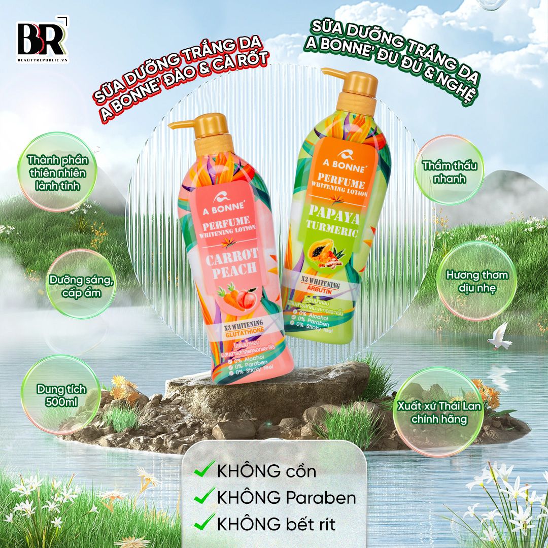 Sữa Dưỡng Hỗ Trợ Trắng Da A Bonne' 500ml/chai