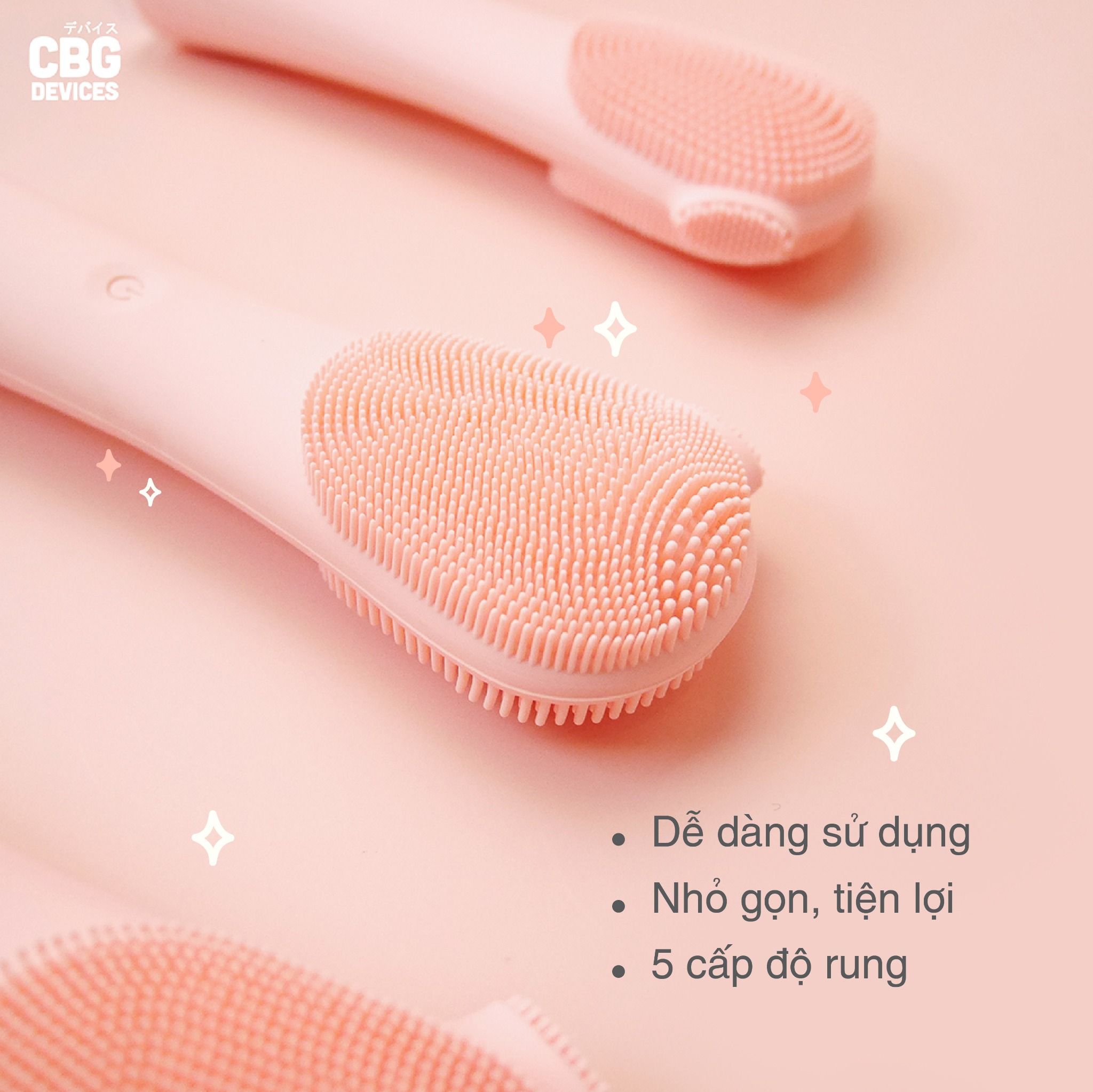 Máy Rửa Mặt Hỗ Trợ Làm Sạch Sâu CBG Trio