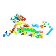 ĐỒ CHƠI TOONYKIDS BỘ TRANH XẾP NÚT - JURASSIC PUZZLE - TN011