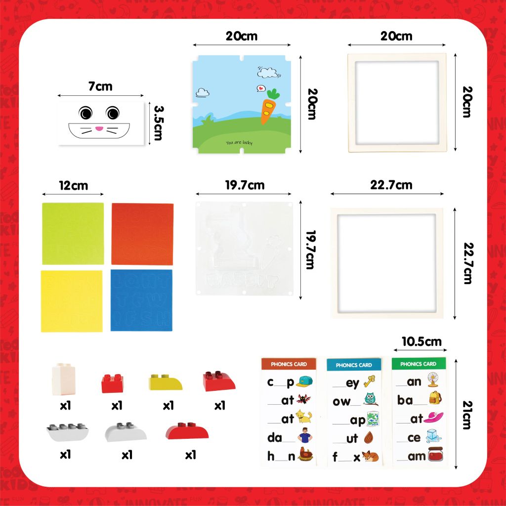 ĐỒ CHƠI TOONYKIDS BỘ LĂP RÁP KHUNG TRANH THỎ SÁNG TẠO CHO BÉ - CREATIVE PICTURE FRAME - TN00422