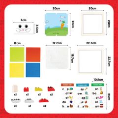 ĐỒ CHƠI TOONYKIDS BỘ LĂP RÁP KHUNG TRANH THỎ SÁNG TẠO CHO BÉ - CREATIVE PICTURE FRAME - TN00422