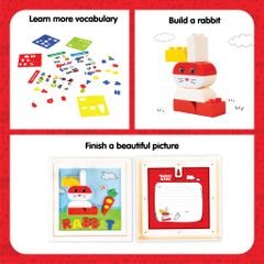 ĐỒ CHƠI TOONYKIDS BỘ LĂP RÁP KHUNG TRANH THỎ SÁNG TẠO CHO BÉ - CREATIVE PICTURE FRAME - TN00422