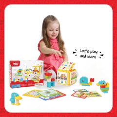 ĐỒ CHƠI TOONYKIDS BỘ LẮP RÁP CHỮ SỐ LOGIC SÁNG TẠO CHO BÉ - LOGICAL BUILDER - TN00122