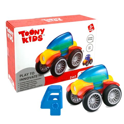 ĐỒ CHƠI TOONYKIDS XE LÔI LẮP RÁP NAM CHÂM - SUPER MAGNETIC CAR - TN009