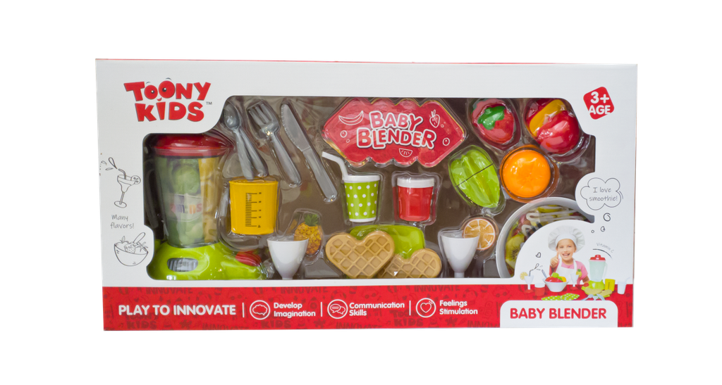 ĐỒ CHƠI TOONYKIDS BỘ ĐỒ CHƠI MÁY XAY HOA QUẢ - BABY BLENDER - TN075